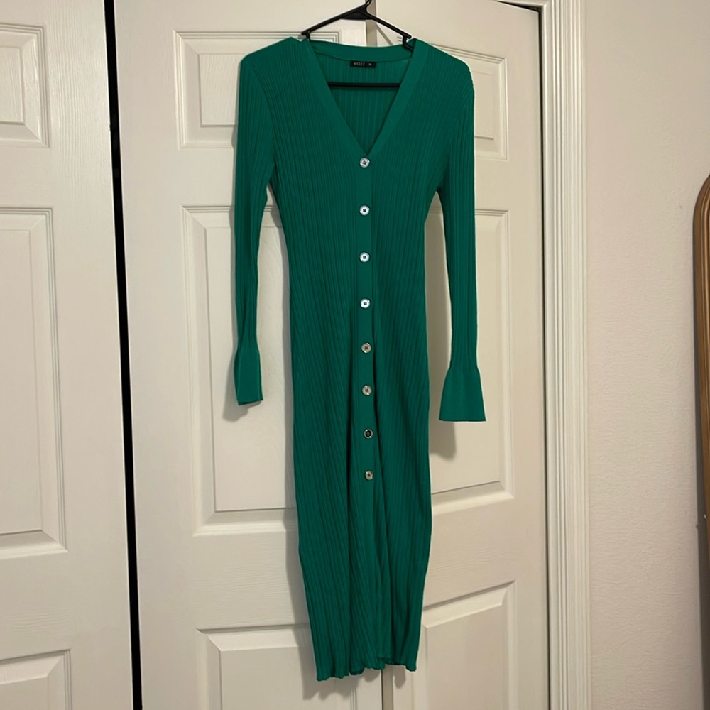 Knit green dress